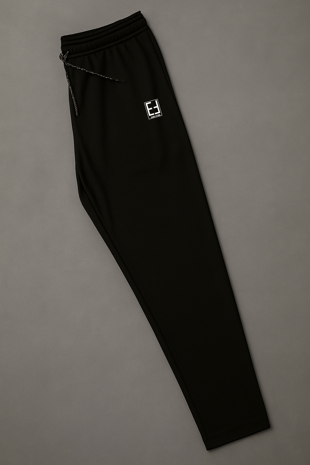 Classic Contrast Tracksuit – White Shirt with Black Sleeves & Trousers