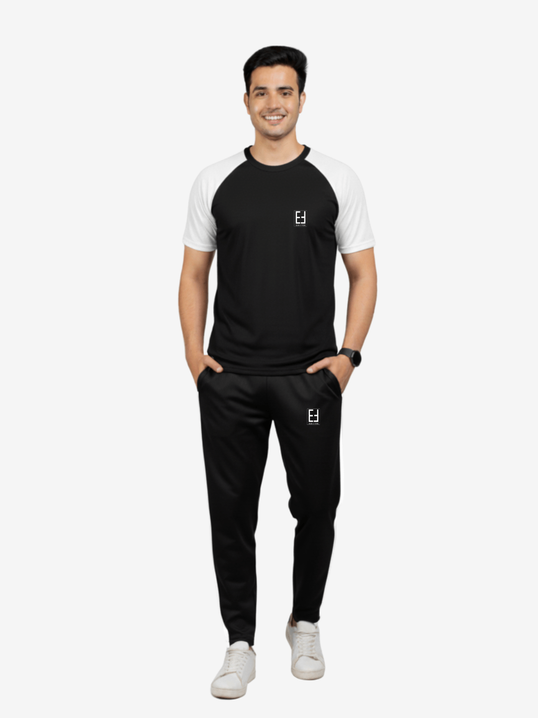 Black & White Combo - Summers dry fit Tracksuit