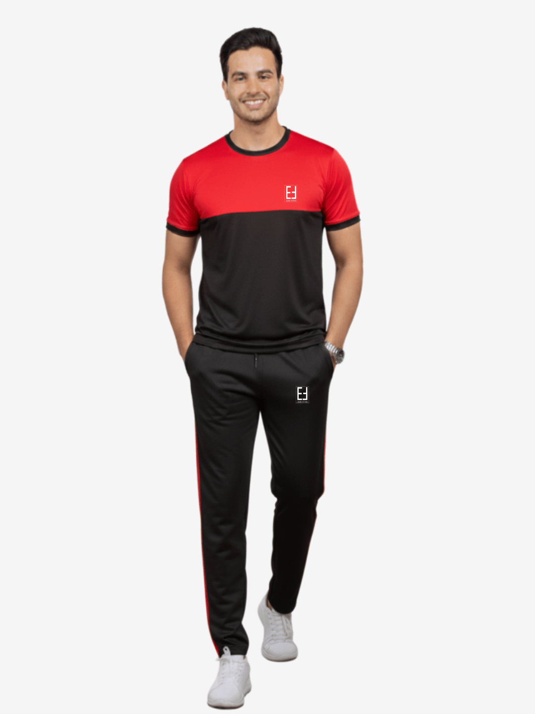 Red & Black Combo - Summers Dry fit Tracksuit
