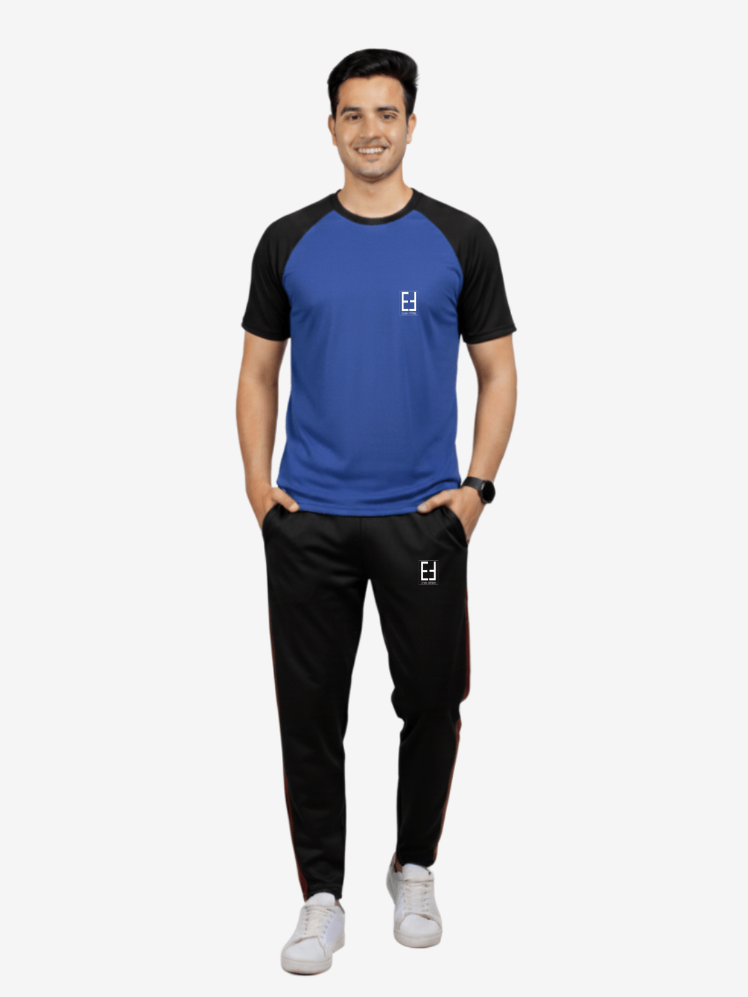 Royal Blue & Black - Summers dry fit Tracksuit
