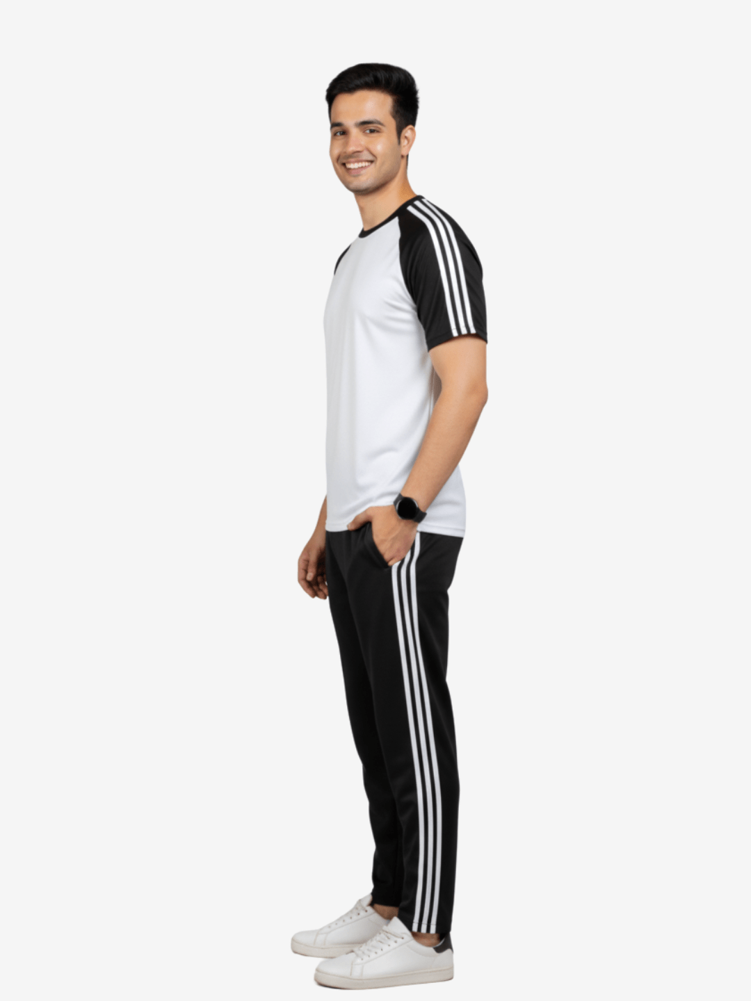 Black & White Combo - Summers dry fit Tracksuit