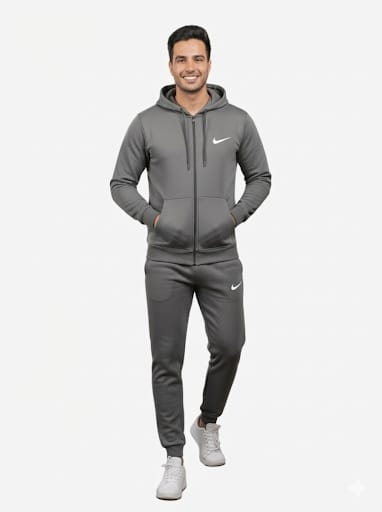 Gray Hoodie & Trouser - Premium Winter Tracksuit